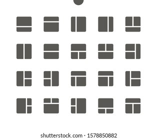 Layout v1 UI Pixel Perfect Well-crafted Vector Solid Icons 48x48 Ready for 24x24 Grid for Web Graphics and Apps. Simple Minimal Pictogram