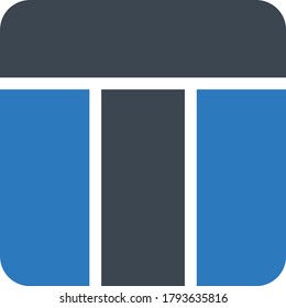 layout vector glyph color icon 