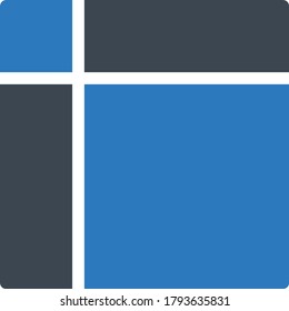 layout vector glyph color icon 