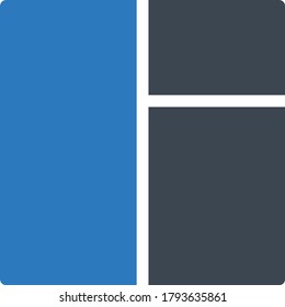 layout vector glyph color icon 