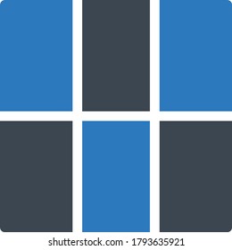 layout vector glyph color icon 