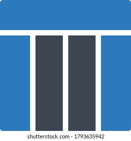 layout vector glyph color icon 