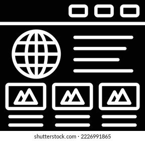 Layout vector icon. Can be used for printing, mobile and web applications.