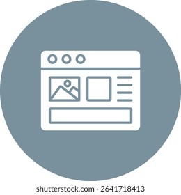Layout vector icon. Can be used for printing, mobile and web applications.
