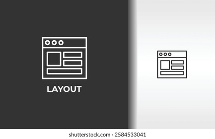 Layout Vector, Icon Or Logo Sign Isolated Symbol Illustration