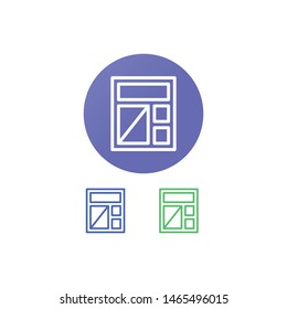 Layout Vector Illustration, outline icon. EPS 10