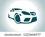 layout vector silhouette of the car. Mercedes.
