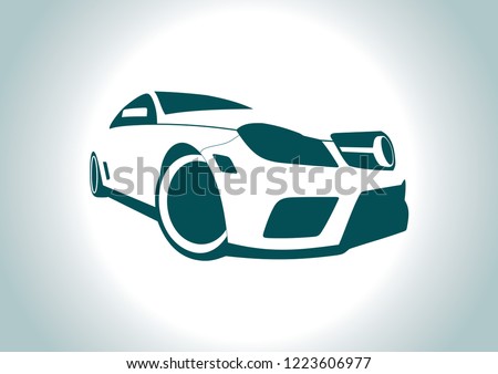 layout vector silhouette of the car. Mercedes.