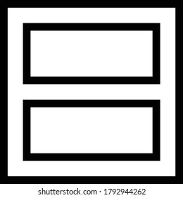 layout vector thin line icon 