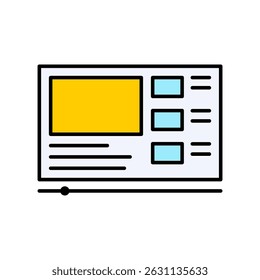 Layout Website Icons Set. Template, structure, wireframe, design, and more. Editable stroke
