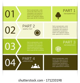 Layout for your options or steps. Abstract template for background.