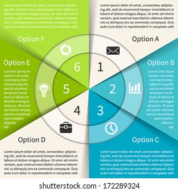 Layout for your options or steps. Abstract template for background.