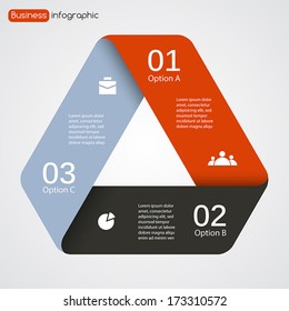 Layout for your options or steps. Abstract template for background.