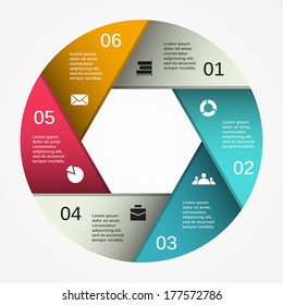 Layout for your options or steps. Abstract template for background.
