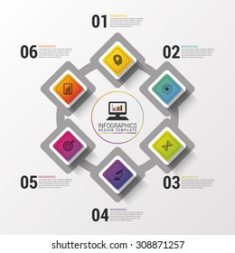 Layout for your options or steps. Modern design template. Infographics. Vector illustration
