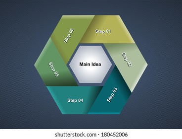 Layout for your process cycle, options or steps. Abstract template for background and design concept.