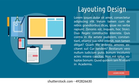 Layouting Design Conceptual Banner