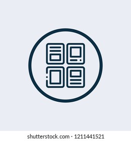 Layouts icon. Vector illustration