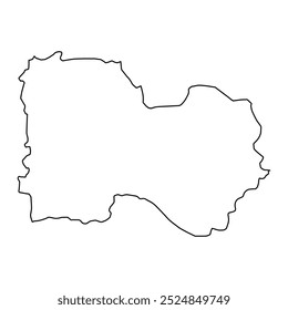 Layyah district map, administrative division of Pakistan. Vector illustration.