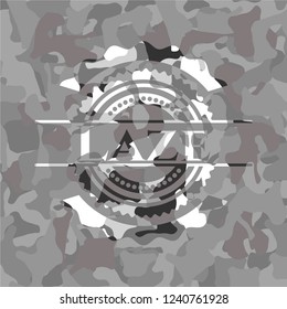 Laze on grey camouflaged pattern
