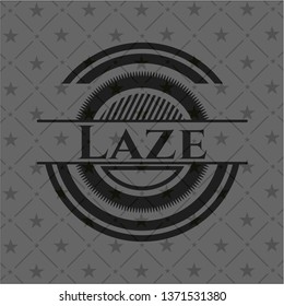 Laze realistic black emblem