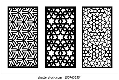 Lazer Islamic Pattern Set Decorative Vector Stock Vector (Royalty Free ...