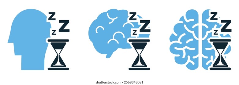 Laziness icon vector for mental health awareness and personal development.