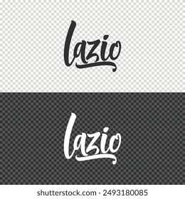 lazio lettering clipart template design