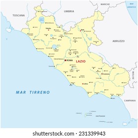 lazio map