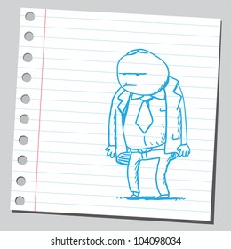 Lazy businessman