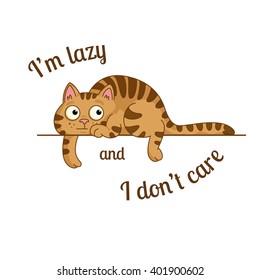 the lazy cat
