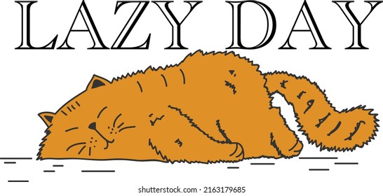 Diseño de arte vectorial de día flojo