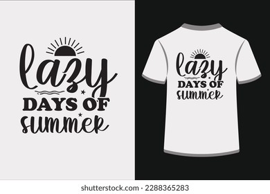 Lazy Days of Summer.This is an editable eps vector file.