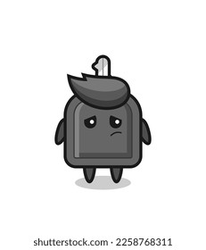 the lazy gesture of car key cartoon character , cute style design for t shirt, sticker, logo element
