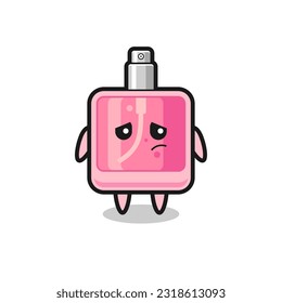 the lazy gesture of perfume cartoon character , cute style design for t shirt, sticker, logo element