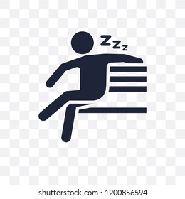 lazy human transparent icon. lazy human symbol design from Feelings collection. Simple element vector illustration on transparent background.