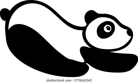 Lazy Panda Cartoon Vector Illustration Stock Vector (royalty Free 