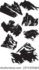 Lazy shape. Distressed halftone grunge black and white vector texture