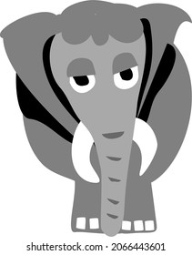 Lazy Sleepy Elephant Animal Vector