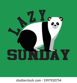 Lazy Sunday slogan t shirt design