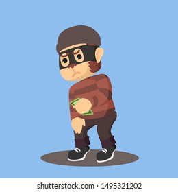 lazy thief monkeys steal vector illustration