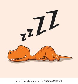 
lazy tyrannosaurus rex sleeping dinosaur t-rex