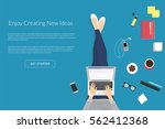 Lazy woman sitting on floor and working with laptop in social networks. Flat vector illustration top view of people relaxing at home, drinking coffee using laptop and typing in social media comments