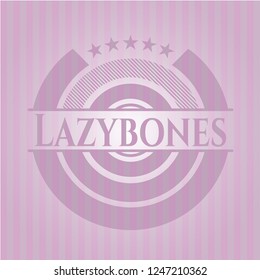 Lazybones realistic pink emblem