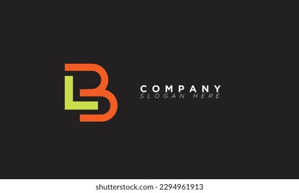 LB Alphabet letters Initials Monogram logo BL, L and B
