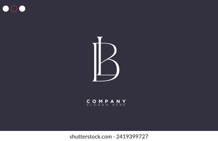  LB Alphabet letters Initials Monogram logo BL, L and B