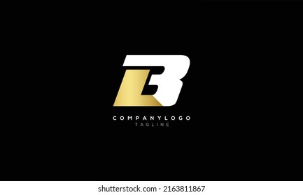 LB BL Abstract initial monogram letter alphabet logo design