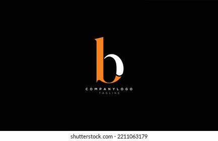 LB BL Abstract initial monogram letter alphabet logo design