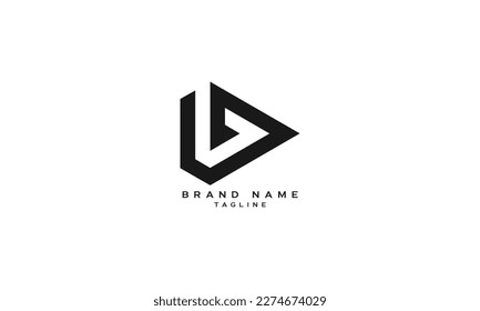 LB, BL, Abstract initial monogram letter alphabet logo design