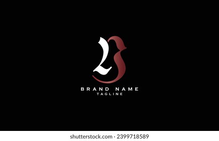 LB, BL, Abstract initial monogram letter alphabet logo design